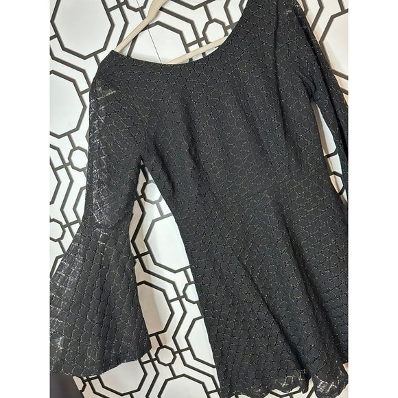 Altered State Ladies Flowy Sleeve Black Cotton, Nylon Sleek Dress Size Medium - Picture 6 of 8